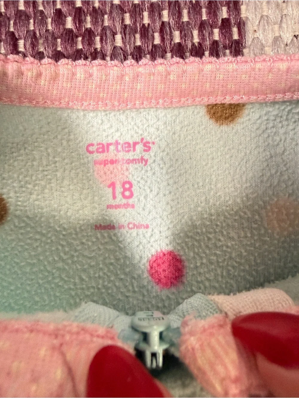 Carter’s Polka Dot Butterfly Footed Sleeper